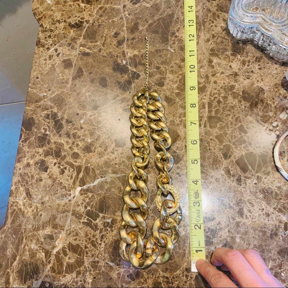 Vintage chunky gold necklace - Picture 3 of 3